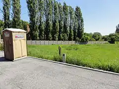 La borne dans son environnement.