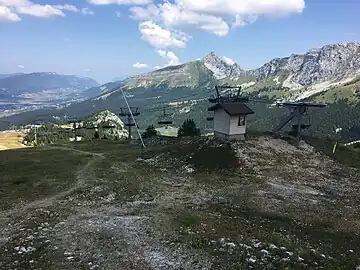 Le télésiège Le Refuge en 2018.