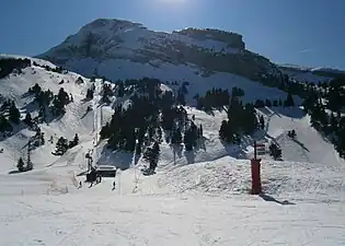 La gare aval du téléski Ourson en 2012.