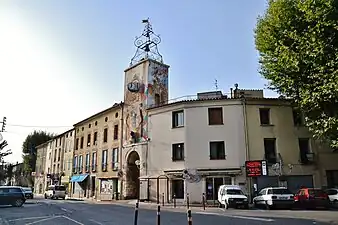 Estagel, tour de l'horloge
