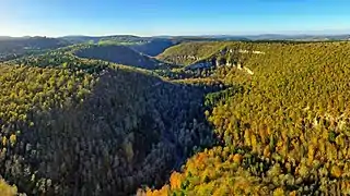 Les gorges du Lison au niveau de Saraz.