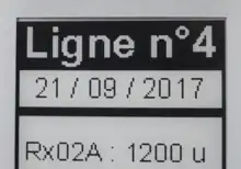 Détail de l'affichage d'une etiquette numérique industrielle