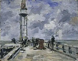 La Jetée et le Phare de Honfleur, fin années 1880, Fitzwilliam museum, Cambridge.
