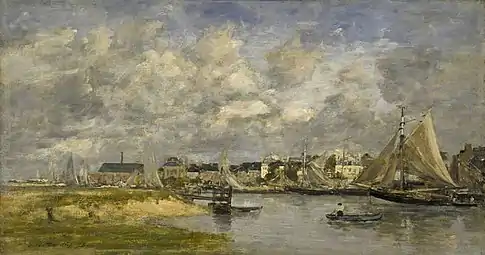 Trouville, le Port, 1873,Édimbourg, Galerie nationale d'Écosse.