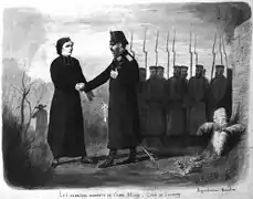 L’abbé serre la main du bourreau.