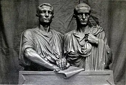 Les Gracques (1853), bronze, Paris, musée d'Orsay.