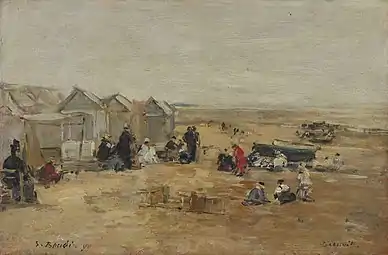 Deauville, Scène de plage, 1890Collection privée, Vente 2020