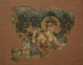 Euthénia dans un jardin, Ier&nbsp;siècle, Akhmim (Khemmis, Panopolis), Égypte