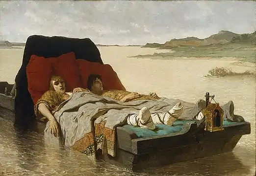 Les Fils de Clovis II (vers 1880), huile sur toile, 190,7&nbsp;×&nbsp;275,8&nbsp;cm, Sydney, galerie d'art de Nouvelle-Galles du Sud.