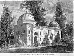 Les bains turcs, réalisés par Parvillée (illustration de l'exposition universelle de 1867).