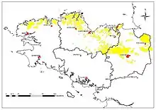 Extension des limons éoliens en Bretagne