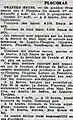 Le programme des fêtes locales de Plougras organisées les 1er et 2 août 1931 (journal La Dépêche de Brest et de l'Ouest).
