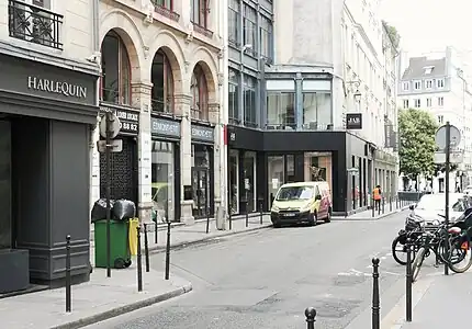 Rue du Mail à proximité de la rue Montmartre.