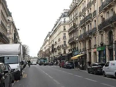 Rue des Écoles, en direction du boulevard Saint-Michel.