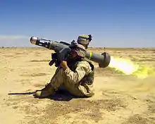 Missile antichar Javelin.