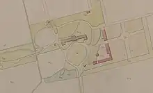 Survol de la chartreuse de Victor Louis en 1829 (cadastre)