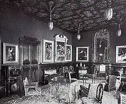 "Drawing room" de Frederick Leyland au 49 Princes Gate à Londres.
