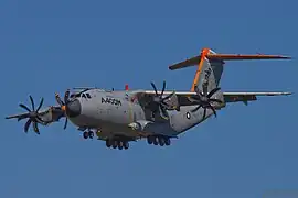 A400M d’essais équipé d’IEV