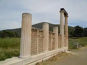 Extrémité est de la façade