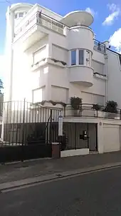 Façade de la maison dite Paquebot vue de la Rue Thiers