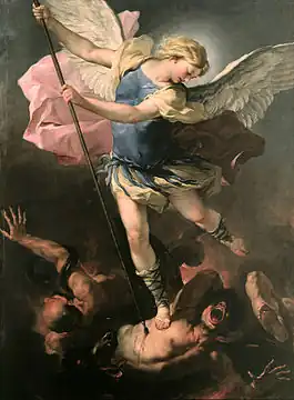 Saint Michel archange battant les anges rebelles, 1663-1664, musées d'État de Berlin.