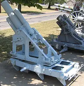 Mortier de 150&nbsp;mm Fabry (US Field Artillery Museum, Ft. Sill, OK).