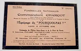 Jean-Baptiste Charcot,12 octobre 1936.
