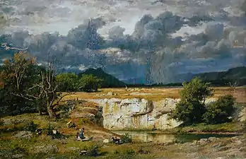 Coup de soleil avant l'orage (1861), musée des beaux-arts et d'archéologie de Besançon.