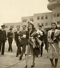 Faouzia Fouad et Ashraf Pahlavi.