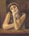 Femme accoudée (Marie), 1928, huile sur toile, 65&nbsp;×&nbsp;54&nbsp;cm, collection privée.