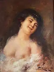 Femme aux créoles, localisation inconnue.