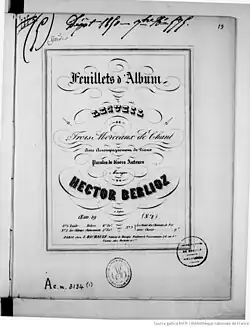 Image illustrative de l’article Feuillets d'album