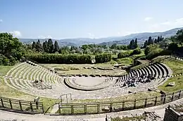 Le théâtre romain (le theatrum faesolanum).