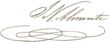 Signature de Juan Nepomuceno Almonte