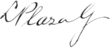 Signature de Leónidas Plaza
