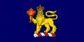 Drapeau du gouverneur général de 1999 à 2002 (sans la langue et les griffes du lion).