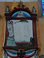Monument aux morts de la paroisse.