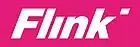 Le logo de Flink, un rectangle rose avec un texte italique blanc. Il n'y a pas de point sur le i. Cependant il y a un point à la fin du logo pour une raison stylistique.