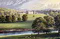 Floors Castle en 1880, vue sur la Tweed