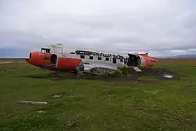 Épave d'un DC-3.