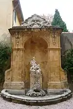 Fontaine de l'hôtel de Valori, rue Cardinale, &nbsp;Inscrit MH (1929)