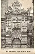 Le fronton tel qu'il était décoré en 1903.