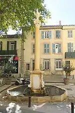 La fontaine du pélican .