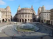 Photographie de Piazza de Ferrari à Gênes