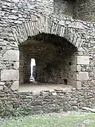 Canonnière nord vue de l'intérieur.