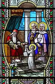 Visite de Marie au temple