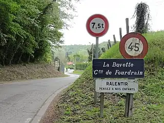 Entrée du hameau de la Bovette.