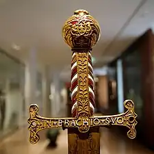 Epée de François Ier pris par les espagnols à la Bataille de Pavie et récupérée par la Grande Armée de Napoléon.