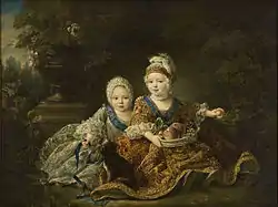 Le duc de Berry et le comte de Provence, par Drouais, 1757.
