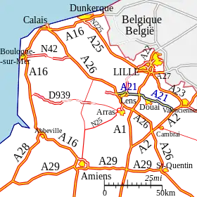 Carte de la route.